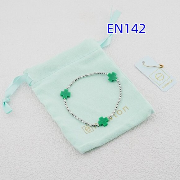 Enewton Gold Bead Cross Bracelet